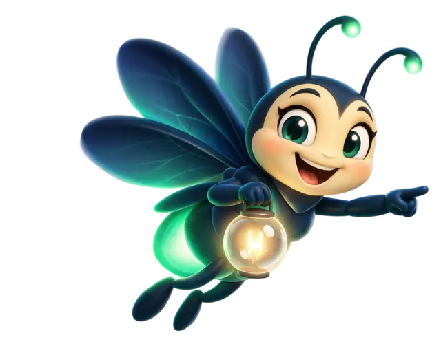 Mascote da Lumyf apontando para o botão de criar currículo